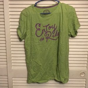 Life is Good Green Shirt